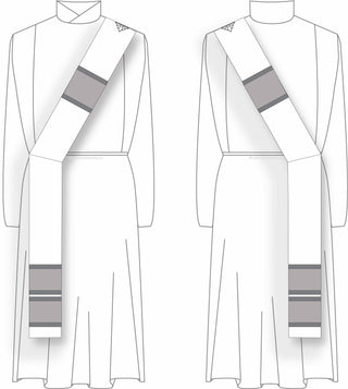 Cartamodello stola diacono | Stola per paramenti da diacono Modello 1009