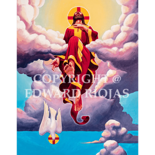 DEAR CHRISTIANS ASCENSION VERTICAL Giclée Print | Edward Riojas Artist