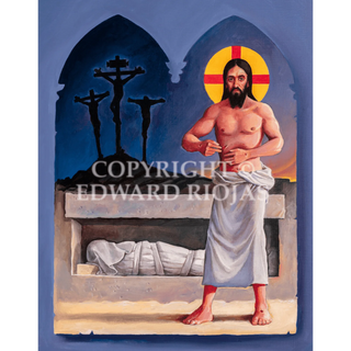 DEAR CHRISTIANS  EASTER VERTICAL Giclée Print | Edward Riojas Artist