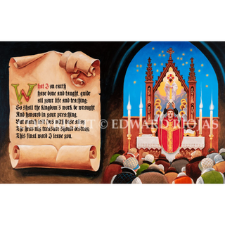 DEAR CHRISTIANS EUCHARIST SPREAD  Giclée Print | Edward Riojas Artist