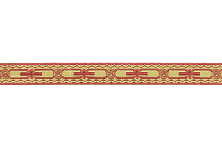 Ecclesia Rayon Braid 1" Church Notion For Church Vestments- Red/Gold