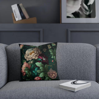 Elegant Florals: Premium Square Accent Pillow with Floral/Botanical Pattern - Great as a Gift