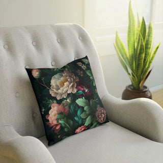 Elegant Florals: Premium Square Accent Pillow with Floral/Botanical Pattern - Great as a Gift