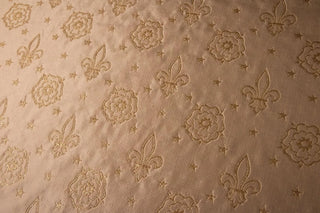 Fleur Rose Liturgical Brocade Fabric Ecclesiastical Sewing