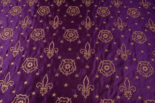 Fleur Rose Liturgical Brocade Fabric Ecclesiastical Sewing