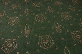 Fleur Rose Liturgical Brocade Fabric Ecclesiastical Sewing