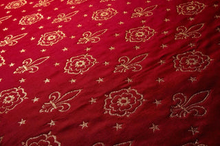 Fleur Rose Liturgical Brocade Fabric Ecclesiastical Sewing