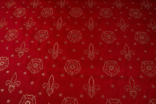 Fleur Rose Liturgical Brocade Fabric Ecclesiastical Sewing