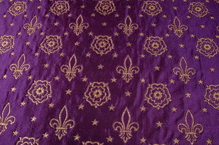 Fleur Rose Liturgical Brocade Fabric Ecclesiastical Sewing