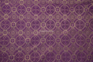 Fleury Brocade Metallic Liturgical Fabric