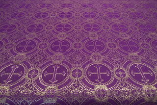 Fleury Brocade Metallic Liturgical Fabric