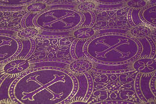 Fleury Brocade Metallic Liturgical Fabric