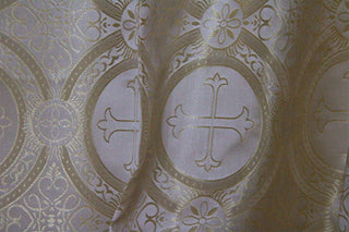 Fleury Brocade Metallic Liturgical Fabric