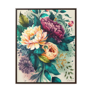 Floral Delight: Botanical Watercolor Print on Canvas - A Perfect House Warming Gift