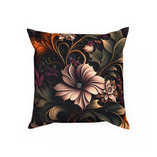 Flowery Gift: Premium Square Accent Pillow with Floral/Botanical Pattern - A Great Addition as a Gift