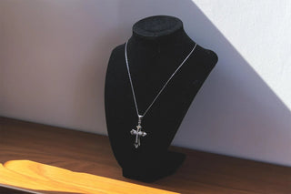 French Inspired Cross Pendant (925 Silver)