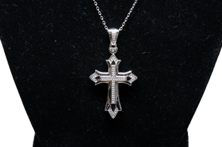 French Inspired Cross Pendant (925 Silver)