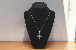 French Inspired Cross Pendant (925 Silver)