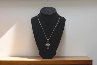 French Inspired Cross Pendant (925 Silver)