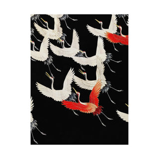 Game Room Decor - Crane Japanese Poster - Furisode with a Myriad of Flying Cranes (1910-1920) - Anonymous Artist, Rijksmuseum Original