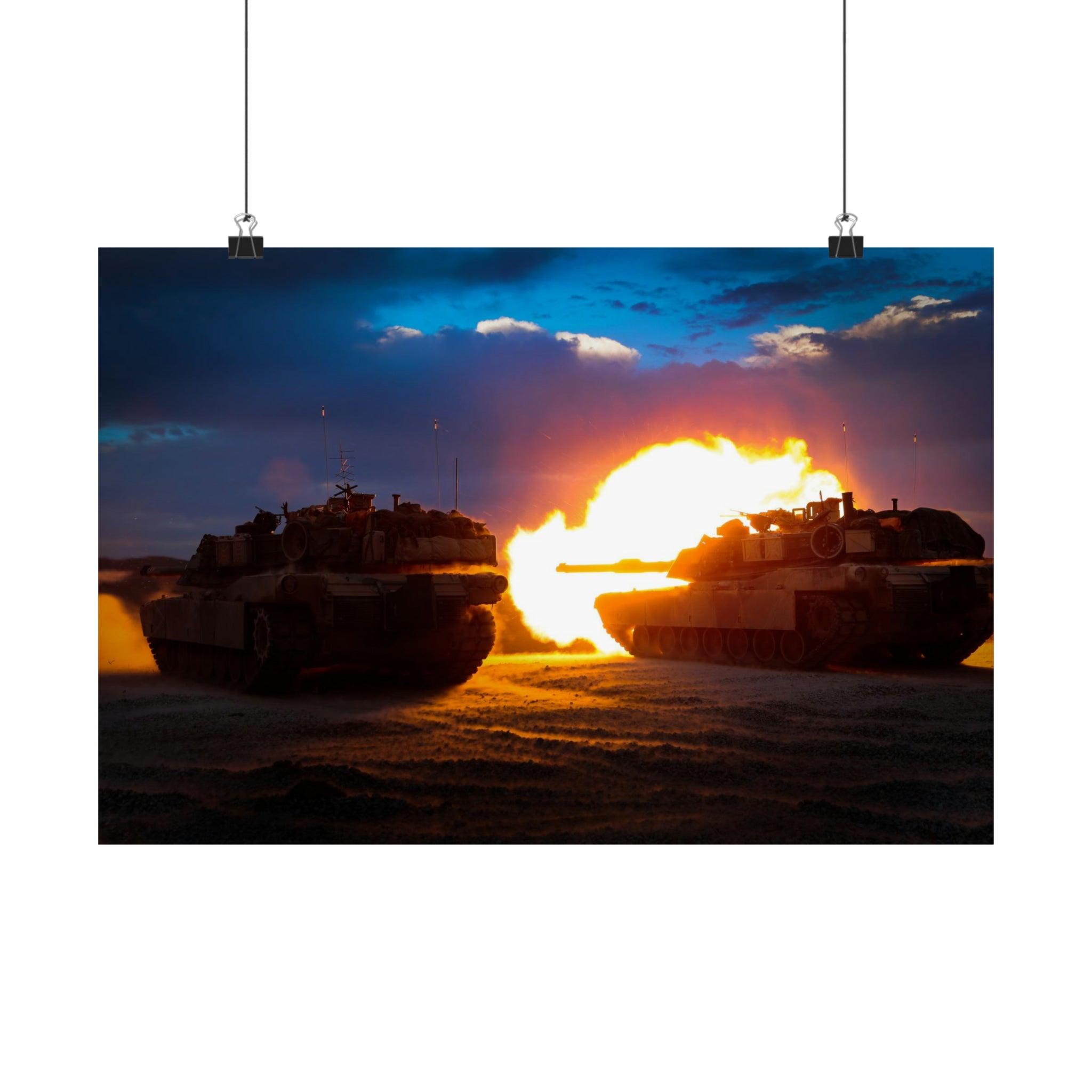 Poster M1A1 Abrams Tank Platoon in Realistic Urban Training Guy Gift –  Ecclesiastical Sewing