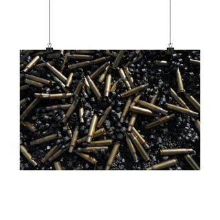 Gift for Boyfriend Authentic .50 Caliber Spent Shell & Link Collection - Game Room Poster Idea