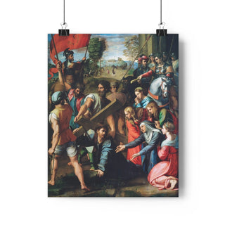 Gift For Pastor - Raphael's Christ Falling on the Way to Calvary (ca. 1516) - Priest Gift Giclée Art Print