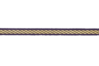 Gimp Trail Braid Narrow Trim With Gold Accent