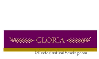 Gloria Advent and Lent Altar Superfrontal Liturgical Decorations