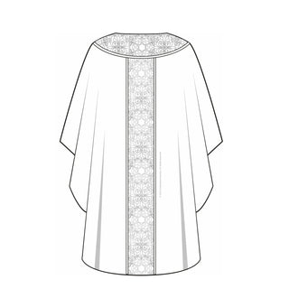 Gothic Chasuble  Sewing Pattern Round Yoke Column Orphrey | Style 3003 Gothic Chasuble