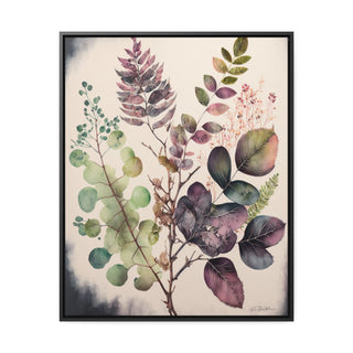 Green Sanctuary: Botanical Watercolor Print on Canvas