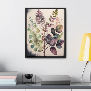 Green Sanctuary: Botanical Watercolor Print on Canvas