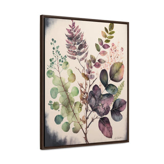 Green Sanctuary: Botanical Watercolor Print on Canvas