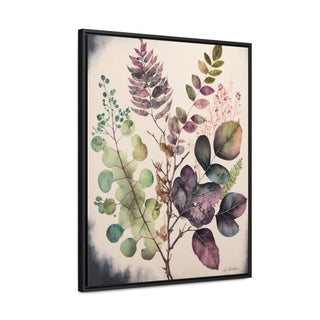 Green Sanctuary: Botanical Watercolor Print on Canvas