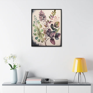 Green Sanctuary: Botanical Watercolor Print on Canvas