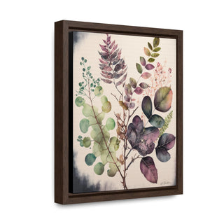 Green Sanctuary: Botanical Watercolor Print on Canvas