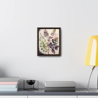 Green Sanctuary: Botanical Watercolor Print on Canvas