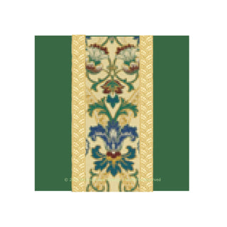 Green Silk Damask Burse | Green Tapestry Accent Burse