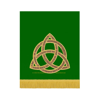 Green Trinity Creed Pulpit Lectern Fall | Trinity Green Altar Hanging Fall