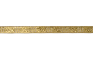 Guildford Narrow Metallic Gold Braid Trim for Historic Costumes