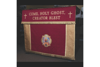 Holy Ghost Creator Blest Altar Frontal | Pentecost Altar Hangings