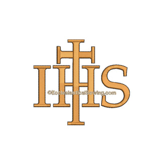 IHS Plaim Religious Machine Embroidery |Digital Embroidery Design