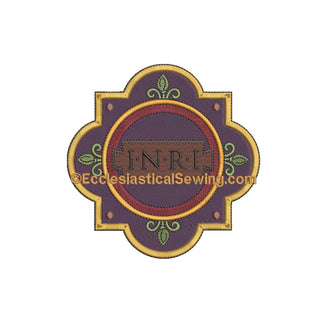 INRI Inscription Lent Design | Digital Machine Embroidery Design