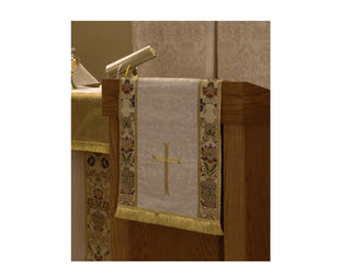 Ivory Tapestry Pulpit Lectern Fall | Festival Altar Hanging Set