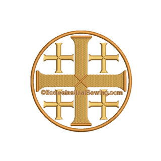 Jerusalem Cross 1 Digital Religious Machine Embroidery Design| Religious Cross Embroidery Digital Design Ecclesiastical Sewing