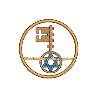 Key of David--Religious Machine Embroidery File