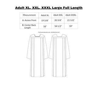 Lace Insert Roman Surplice Style 4004, 4005,& 4006 Knee or Full Length | Square Yoke Surplice Sewing Pattern