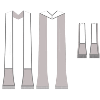 Modello manipolo a stola affusolata per massa latina | Stola Sacerdotale Cartamodello Stile 1040