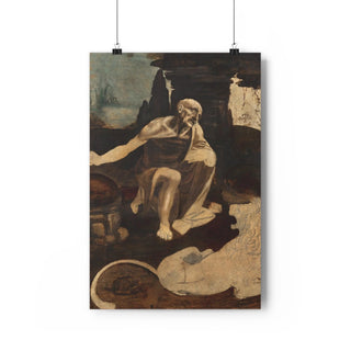 Leonardo da Vinci's Saint Jerome in the Wilderness (circa 1480) Gift For Dad - Giclée Art Print