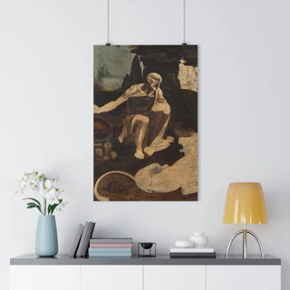 Leonardo da Vinci's Saint Jerome in the Wilderness (circa 1480) Gift For Dad - Giclée Art Print